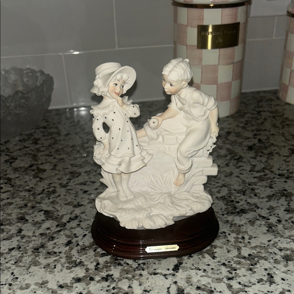 Armani Collezioni Porcelain Figurine in Cream and Brown